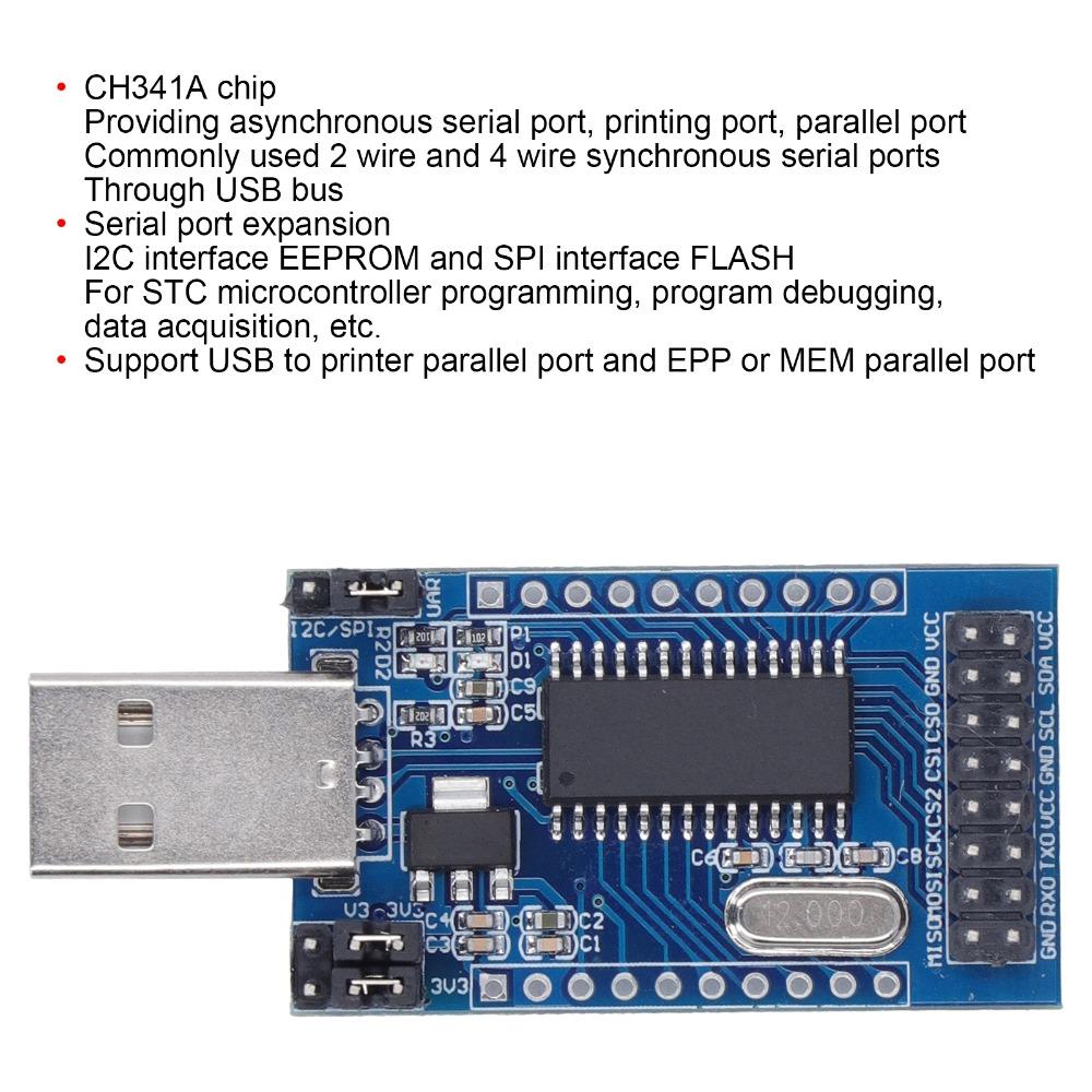 CH341A USB Converter Module Multifunctional USB Parallel Port Converter Module  Device Programming