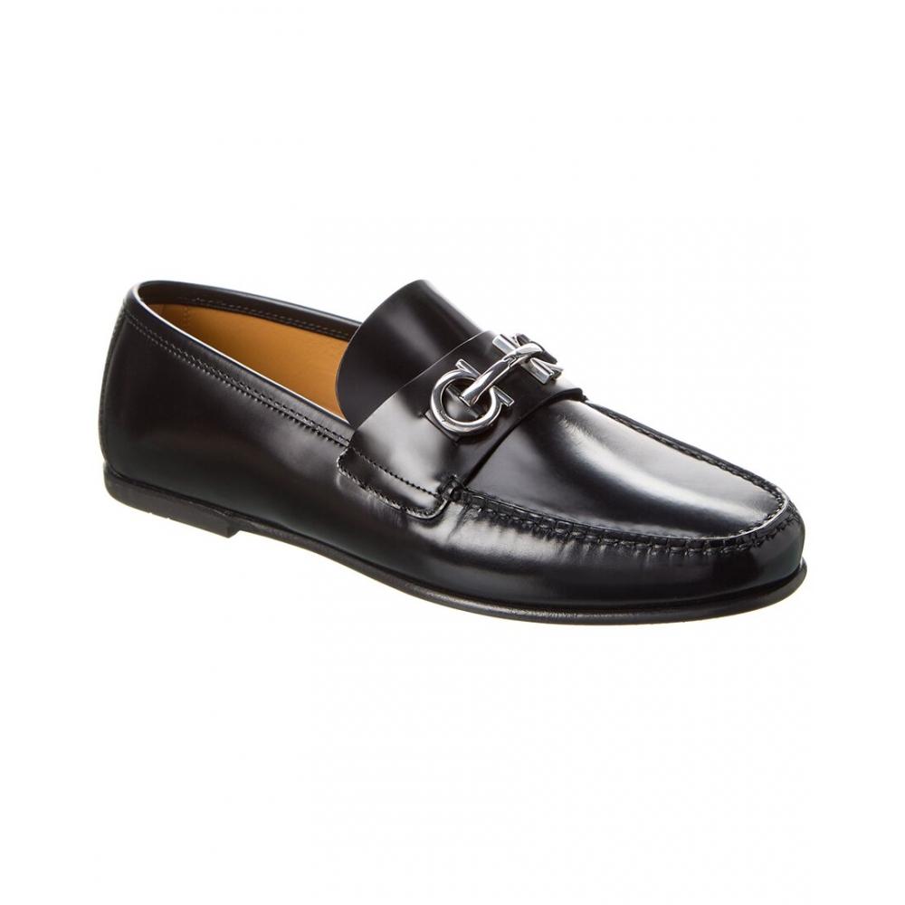

Salvatore Ferragamo Кожаные лоферы Ferragamo Galileo черный