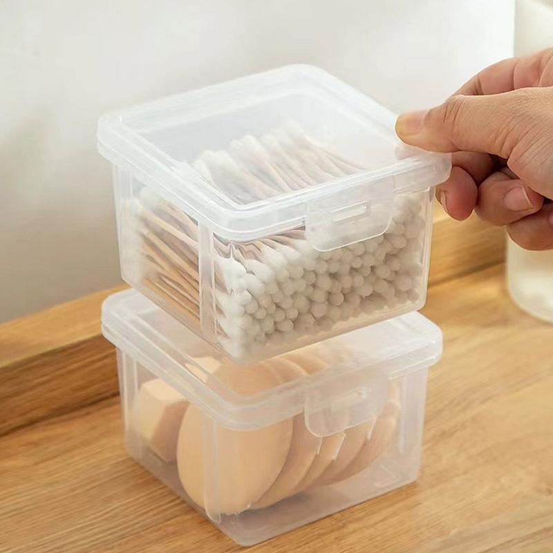 1pcs Portable Travel Box Cotton Swab Holder Case Detal Floss Jewelry Organizer Container Dust-proof Jewelry Accessories Box