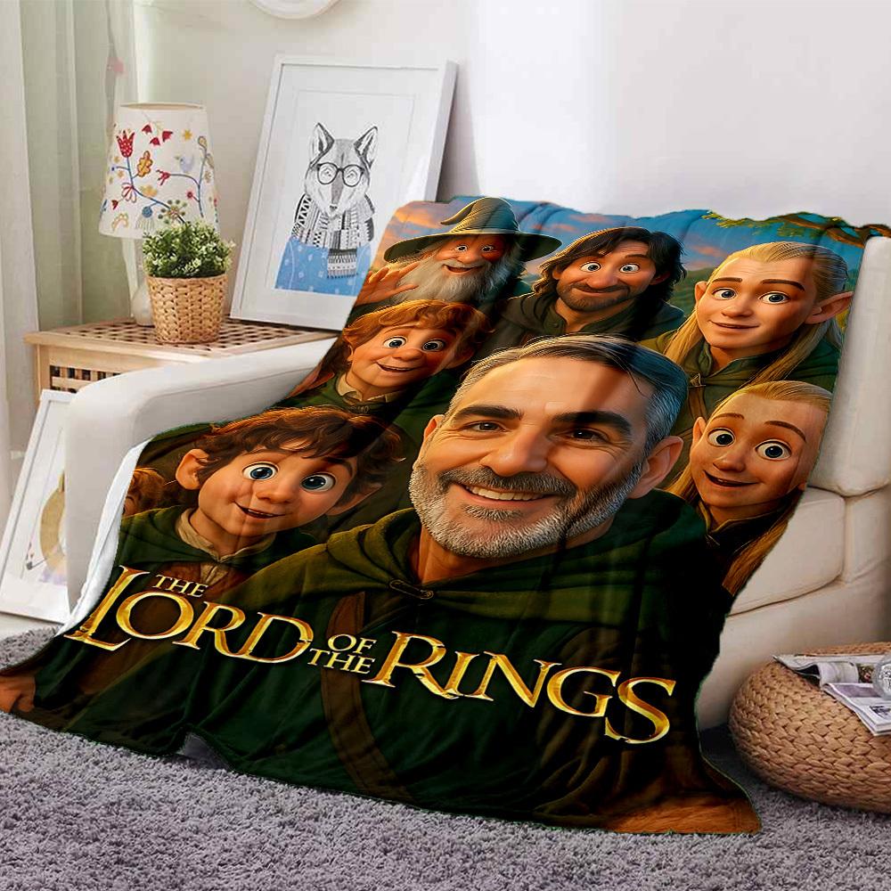 

1pc Lord of the Rings Flannel Blanket Soft Warm Throw for Home, Office, Travel, All-Season Cozy Bedding GiftL1109 80cmx120cm(31inx47in)