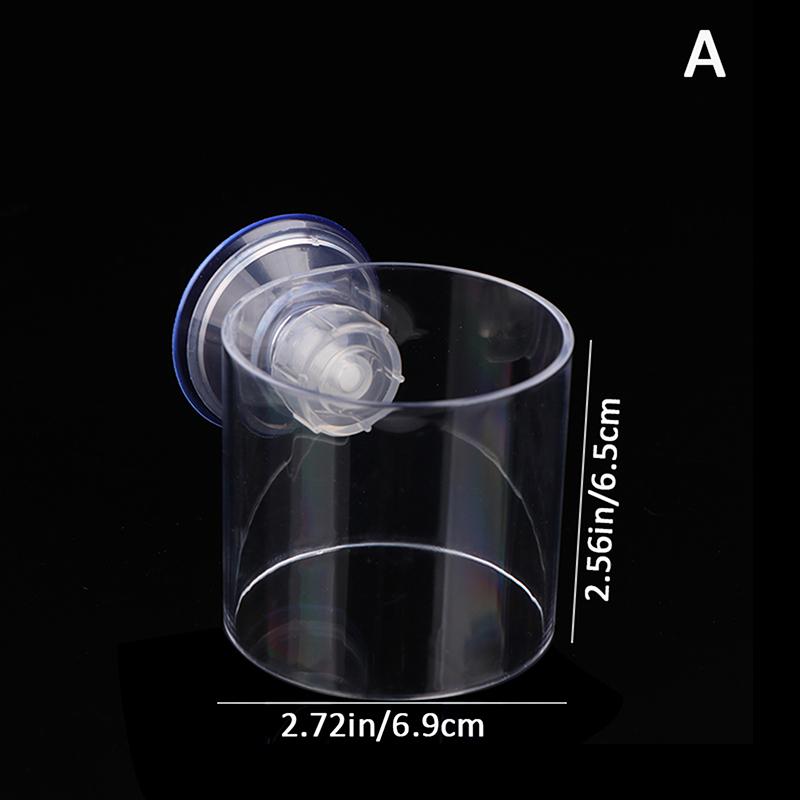 Fish Tank Feeding Ring Transparent Acrylic Rectangle Round Shape Aquarium Suspensible Feeder For Tank Floating Food Dispenser