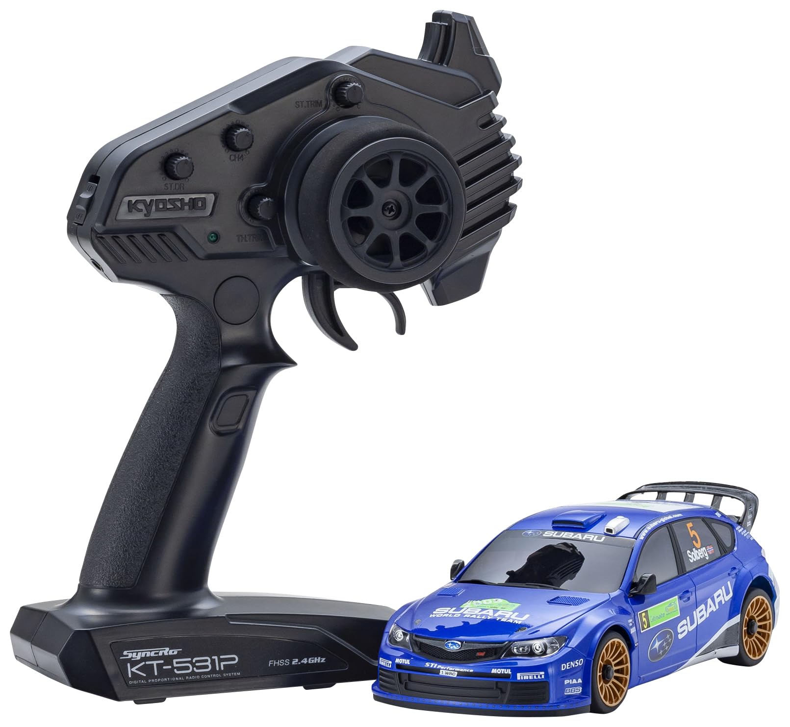 

Kyosho AWD Subaru Impreza WRC 2008 Readyset Electric Radio Controlled Car 32657WR Mini-Z