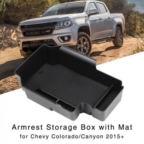 Armrest Storage Box for Chevy Colorado Canyon 2015+ Central Console Glove Tray