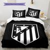 Juego de Edredón Ropa de Cama Atleti Funda de Edredón Funda de Almohada Decoración del Hogar Regalo de Cumpleaños (1 * funda nórdica + 2 * fundas de almohada, sin núcleo)