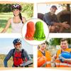 Stripe Polyester Sun Runner Cap Elastic Sun Shade Hat Neck Wrap Cooling Breathable Skull Caps