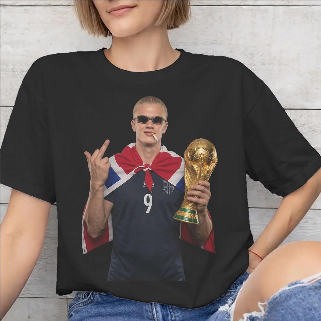 Unisex WoUnisex Graphic Printed Haaland Norway Football T Shirt Tee Pure Cotton Tshirts Clothes