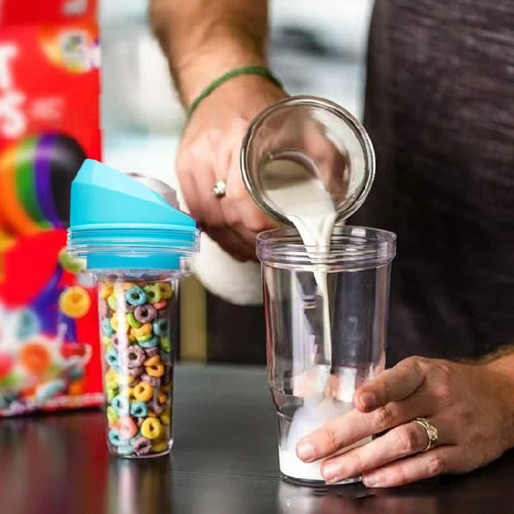 Portable Salad Cup Oatmeal Cup Seal Container Leakproof Cereal And Milk Container Reusable Breakfast Cup Enduring