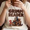 Grimm Reader tee | T-Shirt, Grim Reaper reading fairy tale illustration