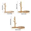 New Bamboo Tree Branch Storage Tray Simple Gourd Shape Key Hanger Water Droplet Jewelry Display Rack