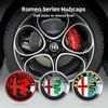 4 stuks 56 mm Auto Wielstickers Middennaafdop Auto Embleem Badge Decal Voor 156 159 147 4C 8C 166 Giulia Giulietta Mito