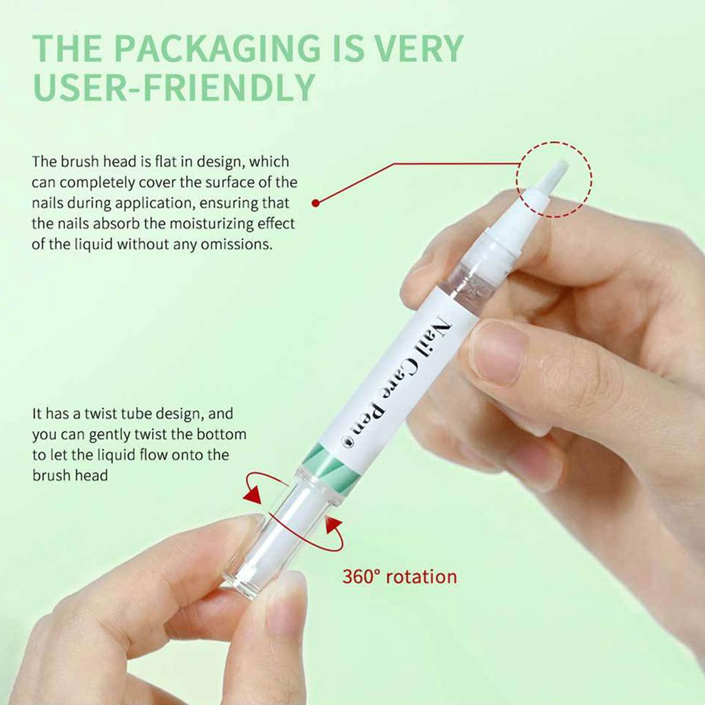 2x Nail Growth Oil Nail Care Pen Nail Strengthener Cuticle Oil Pen Moisturize Strengthen Nails Care Oil Nail Treatments