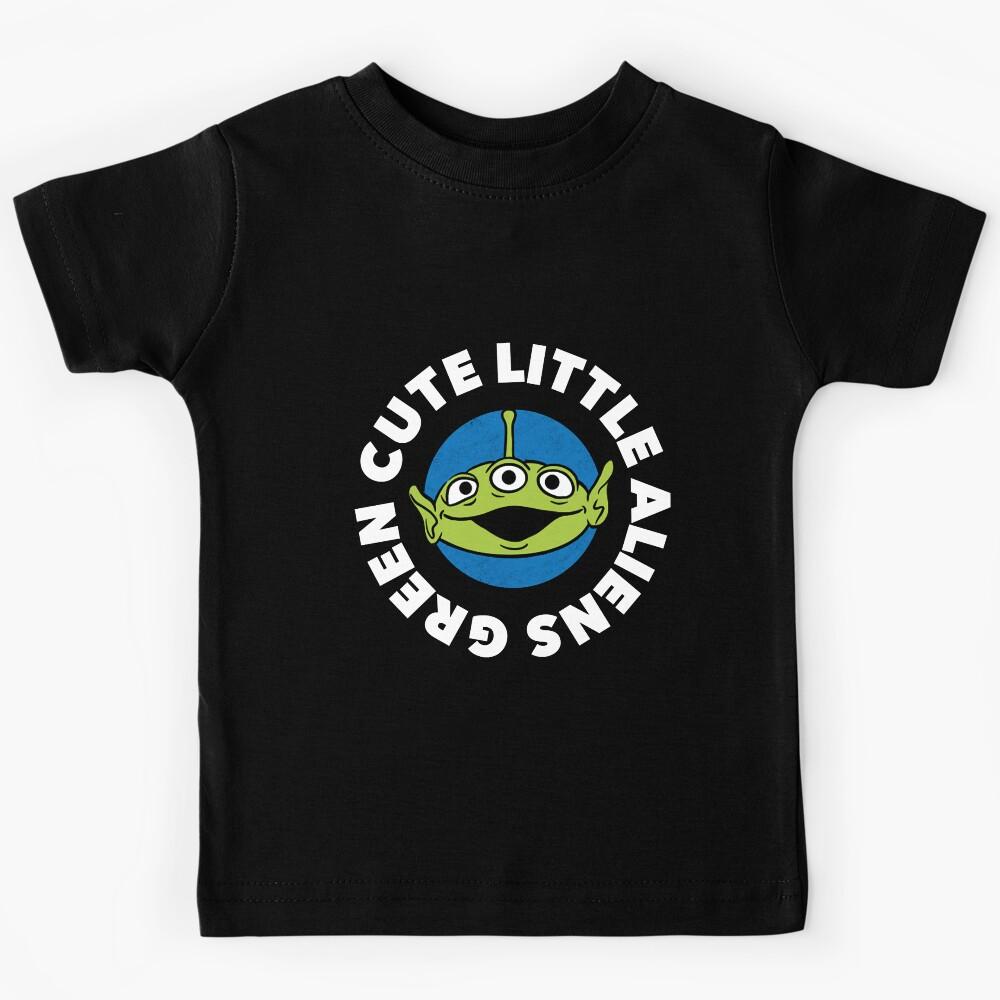 Green Cute Little Aliens (Dark) Kids T-Shirt 170