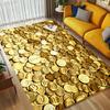 Golden Coins Living Room Nonslip Area Rug Soft Carpet For Bedroom Game Playroom Sofa Office Home Decor Doormat Christmas Gift C926135
