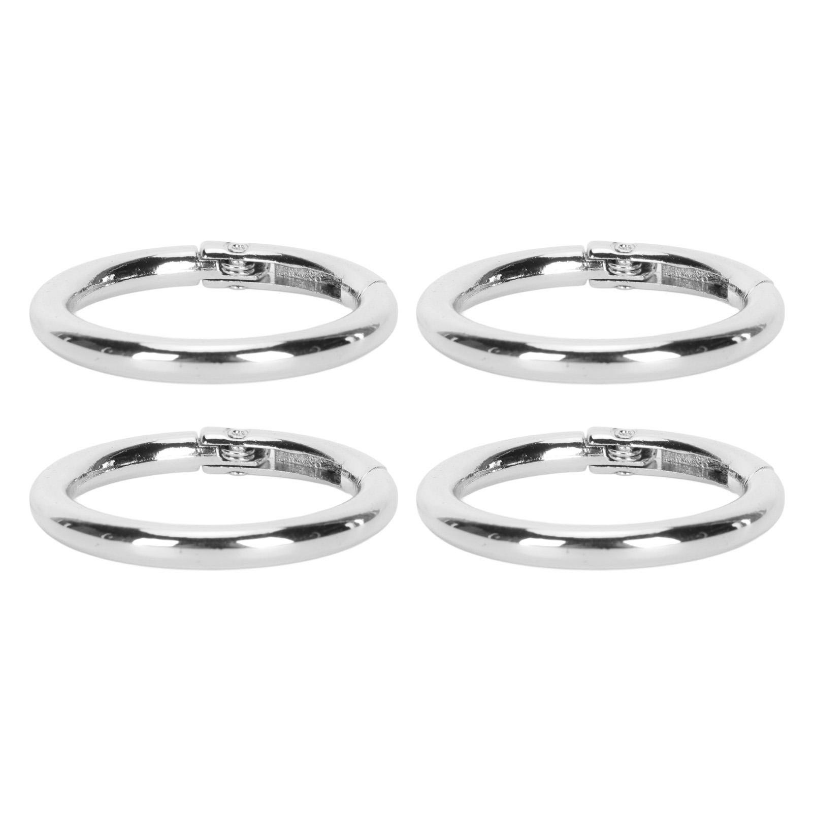 

20Pcs Spring O Rings 1.61in Diameter 0.2in Thick Strong Copper Compact Spring Buckles for Keychain Necklace Jewelry
