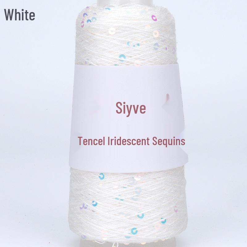 Si Yue Tencel Iridescent Paljettgarn: Handstickat Mode Bländar