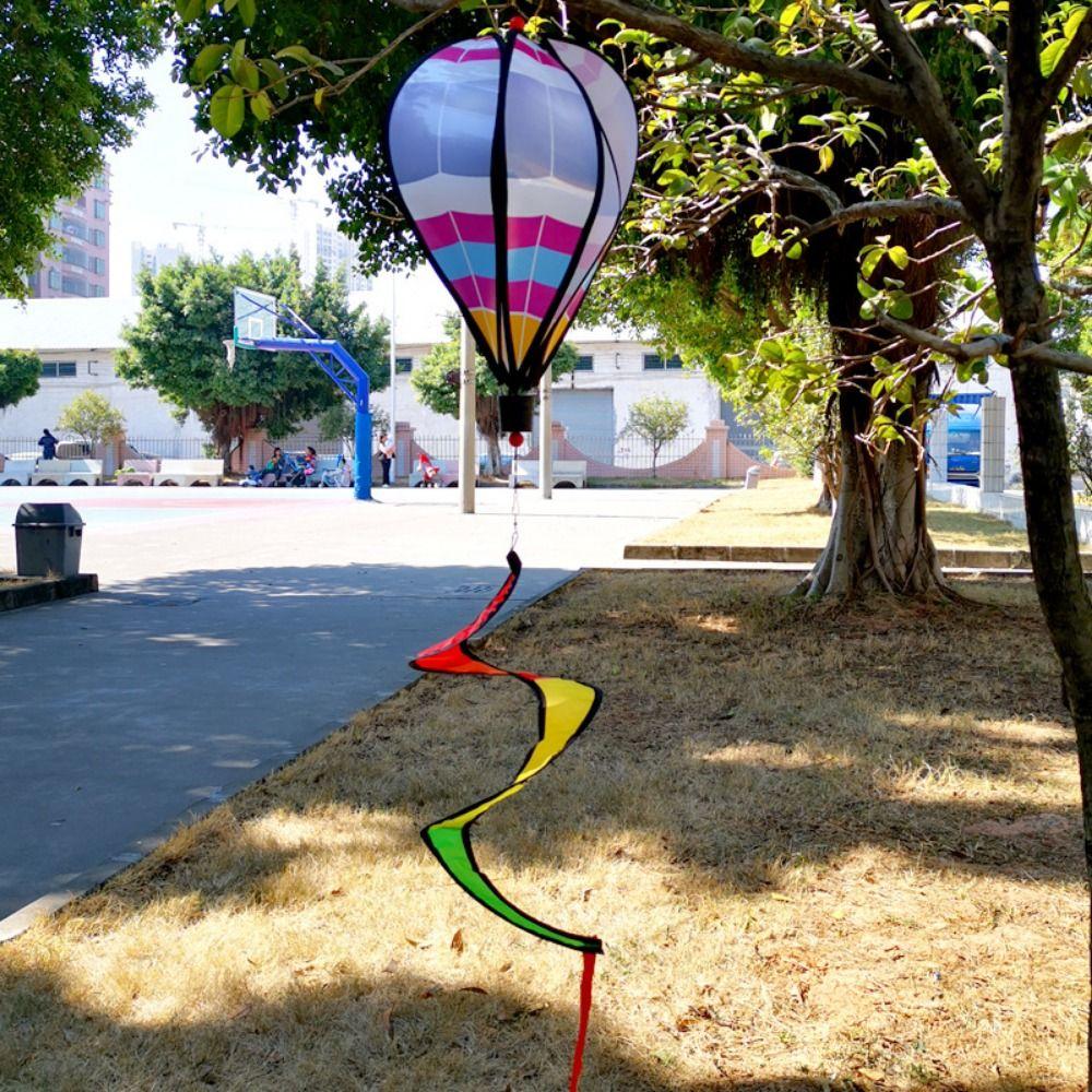 40cm Balloon Hot Air Balloon Spinner Rainbow Color Rotating Sequins Pinwheels