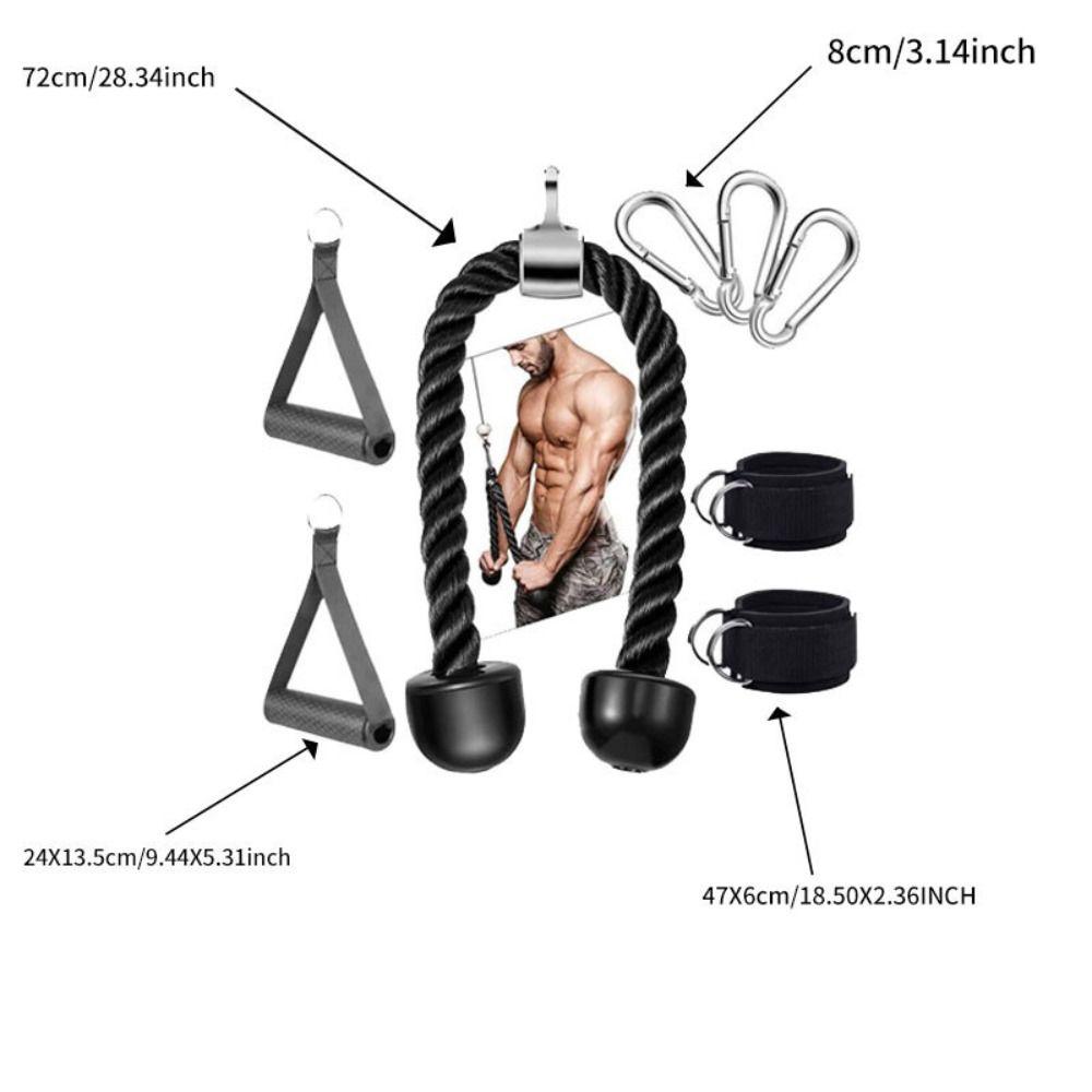 Durable Cable Machine Attachment Set Detachable Lifting Wrist Straps NEW Lat Pulldown Gear  Gym