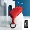 2 4 Button Suede Car Key Case Cover Protect Shell Skin F For Toyota Corolla Rav4 C-Hr Yaris Aygo Avensis Scion Vitz Flip Key