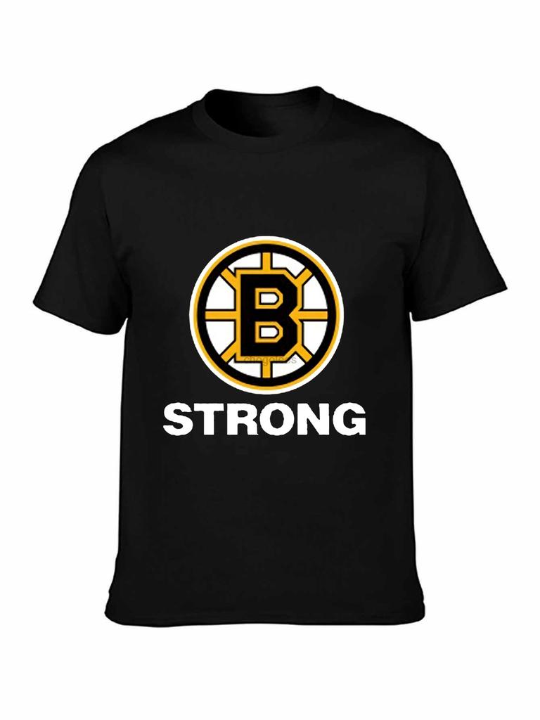Boston Strong Logo Boston Men Black TShirt Size S M L XL 2XL 3XL