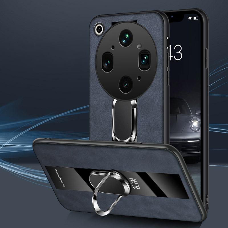 For OPPO Find X9 Ultra case Combines Suede Leather + Hybrid Hard Soft Shell Stand Case for OPPO Find X9 Ultra Phone casing