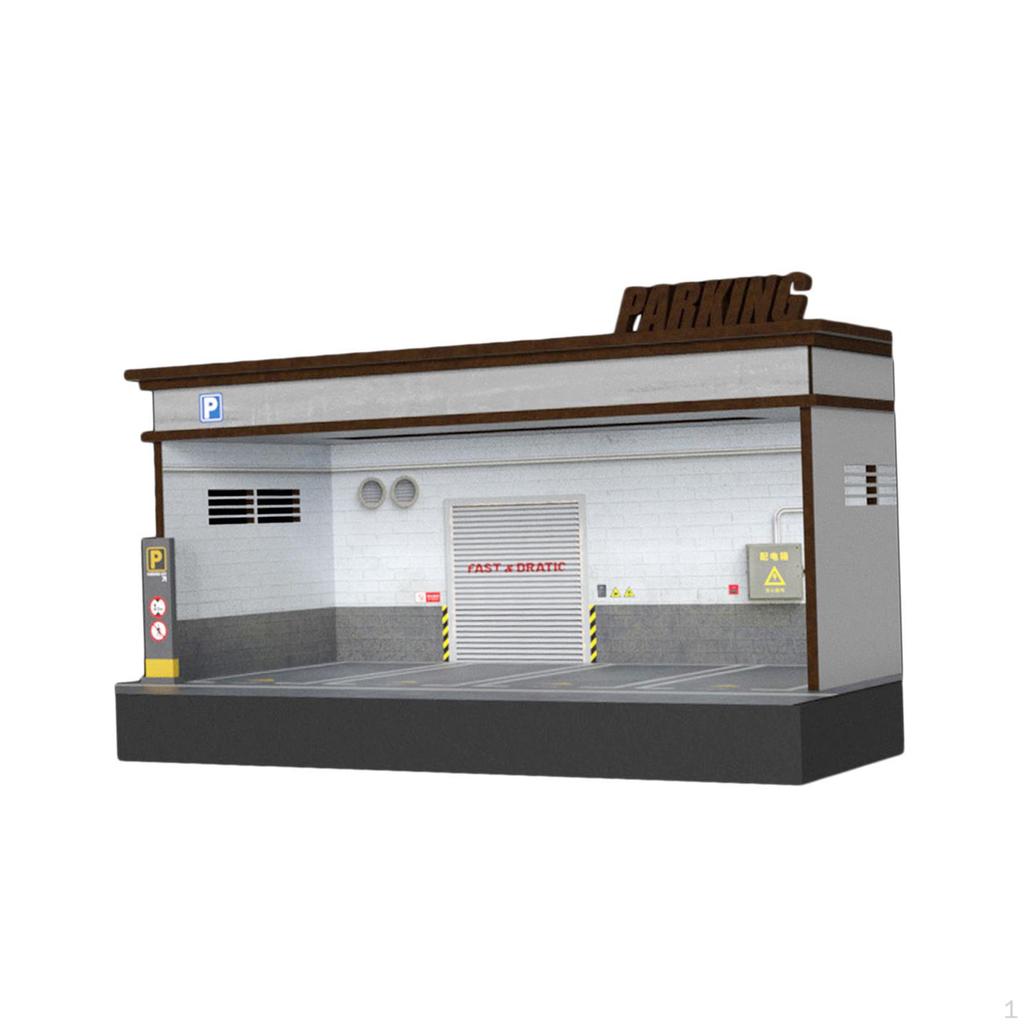 1/64 witryna na parking 1:Model Samochodu Diecast w Skali 64 Garaż
