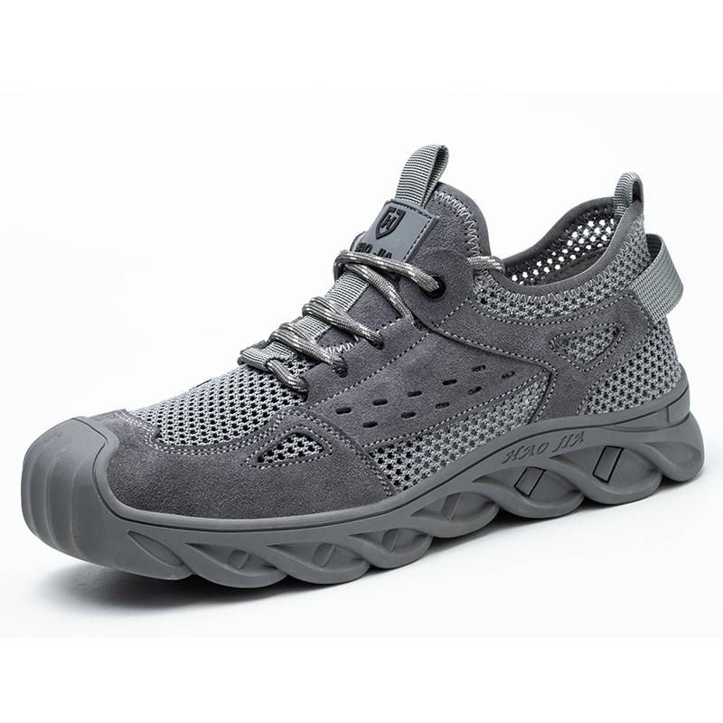 Breathable Summer Safety Work Shoes For Men Insulation 6KV Plastic Toe Anti-smash Non-slip Indestructible Boots Male Footwear