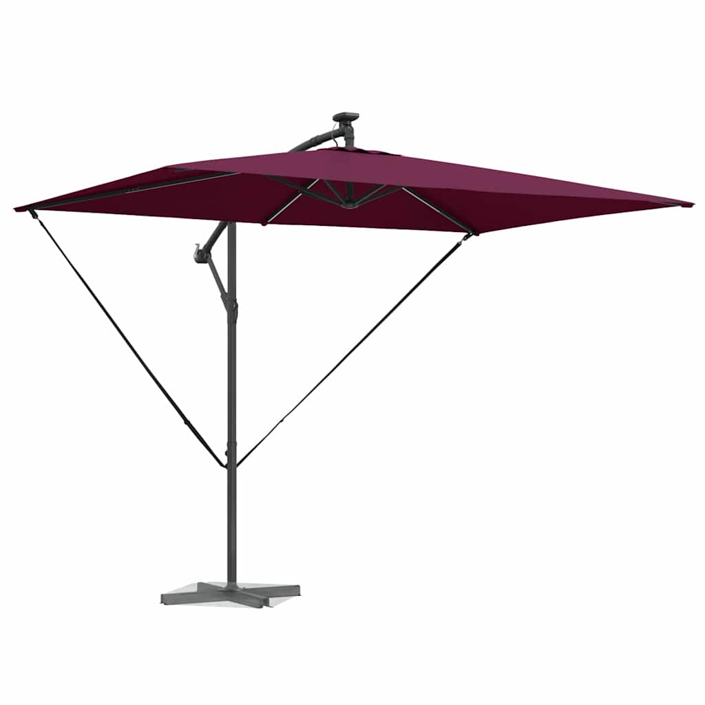 Sun Umbrella Burgundy Red 294 X 200 X 270 Cm