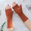 Knitting Wrist Arm Twist Fingerless Gloves Hand Mitten Korean Knitted Gloves Women Arm Warmers