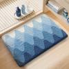 Thickened Absorbent Bathroom Mat Non Slip Shower Floor Rug Soft Plush Toilet Foot Pad for Home Washroom Restroom Decor Carpet