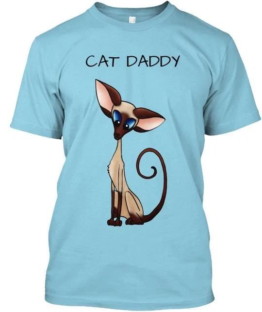 Siamese Cat Daddy Mens TTshirt Made in the USA Size S to 5XL S