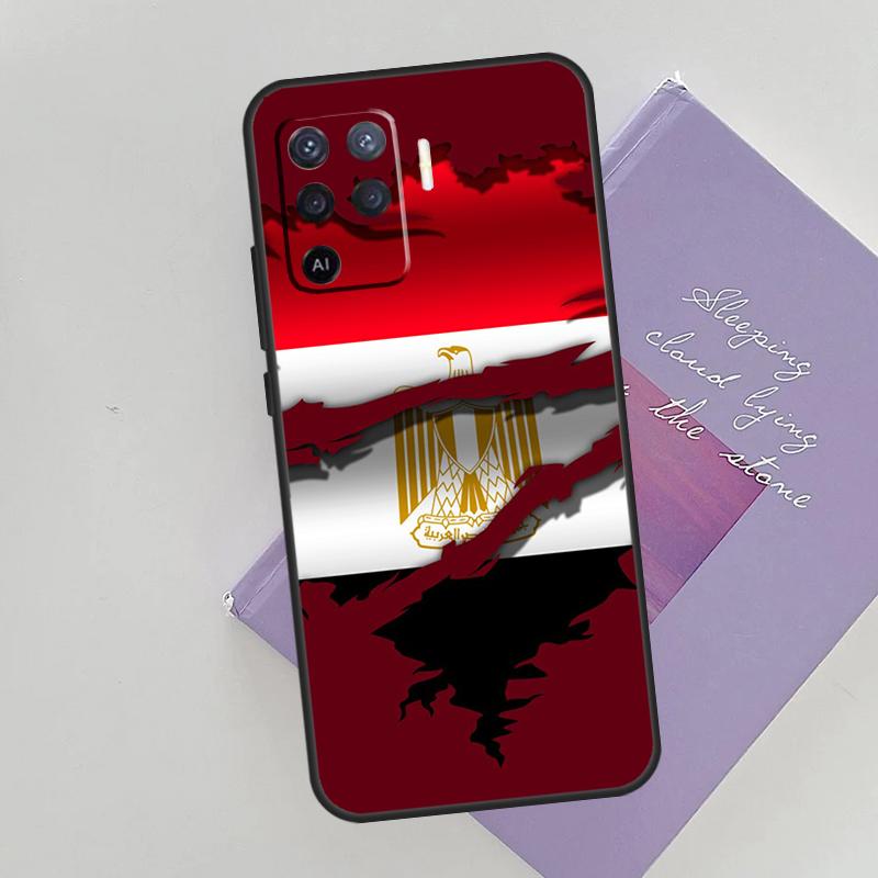 Egypt Flag Case For Oppo A15 A16 A17 A52 A72 A76 A96 A74 A94 A53 A54S A57S A58 A78 A98 A77 Phone Cover