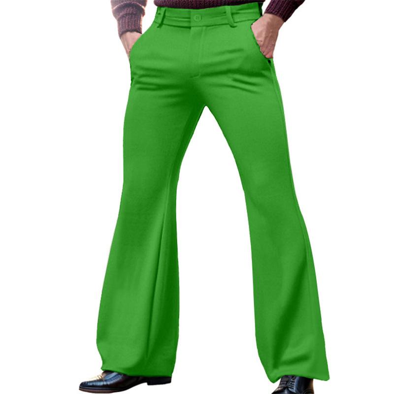 Herren Schlaghosen in verschiedenen Farben - Weiß, Schwarz, Grün, Lila, Rot, Grau, Khaki, Braun