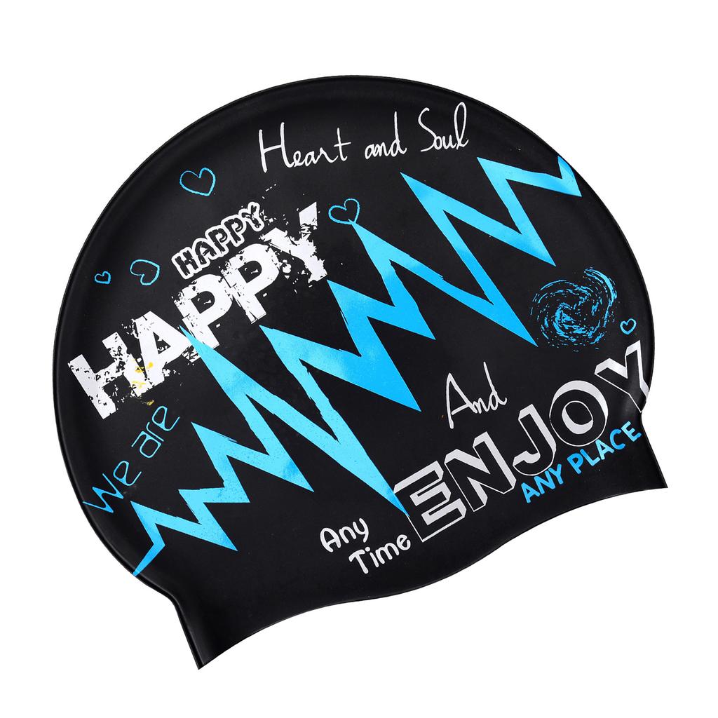 High Elastic Silicone Swim Cap for Adults Long or Short Hair Ergonomic Designs Waterproof Swimming Cap Swim Pool Hat