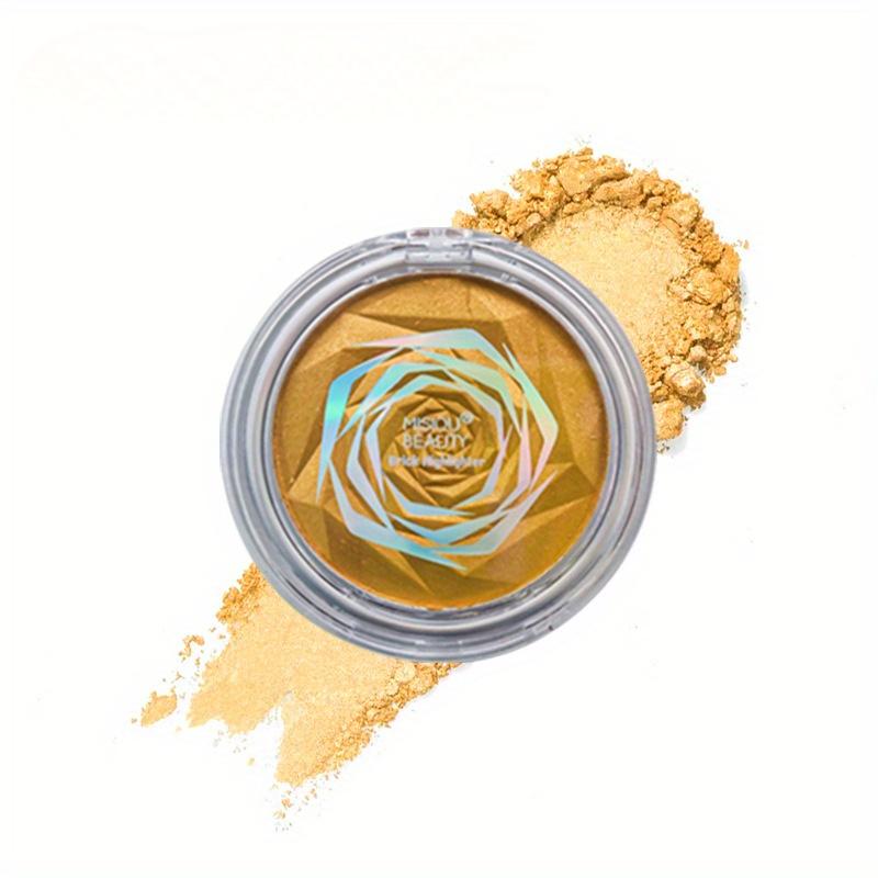 Rose Diamond Highlighter Powder Palette, Blush Palette Face Highlighting Contouring, Pearlescent Eyeshadow Highlighter, Makeup Gift for Women