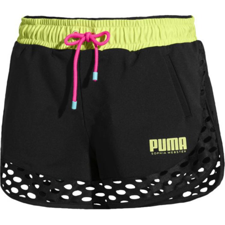 

Puma Спортивные шорты с цветными блоками и вырезами женские шорты черные 578558-01 S