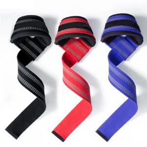 Oem Custom Logo Gym Deadlifting Wrist Straps Padded Hand Grips Straps Weight Lifting Wrist Strap красный