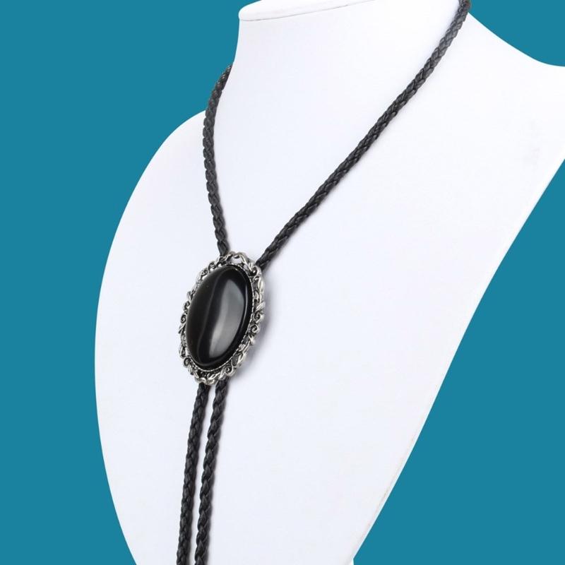 Bolo Tie for Men Parts Cowboy Western Cowgirl Alloy Sweater Shirt Decors Necktie