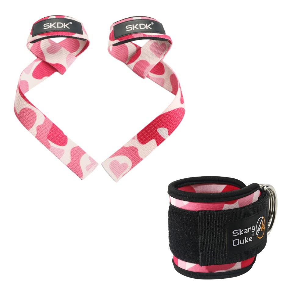 Fitness Enkelbanden Verstelbaar D-Rings Voet Been Ondersteuning Manchetten Pols Hefbanden Sportschool Harde Trek Grip Band Camouflage Banden Set St Praktisch Gebruik
