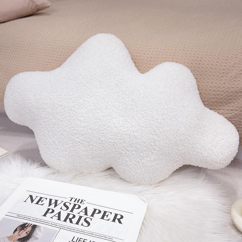Nordic Style Cloud Donut Throw Pillow Plush Toy Ball Doll Home Sofa Pillow Cushion Doll
