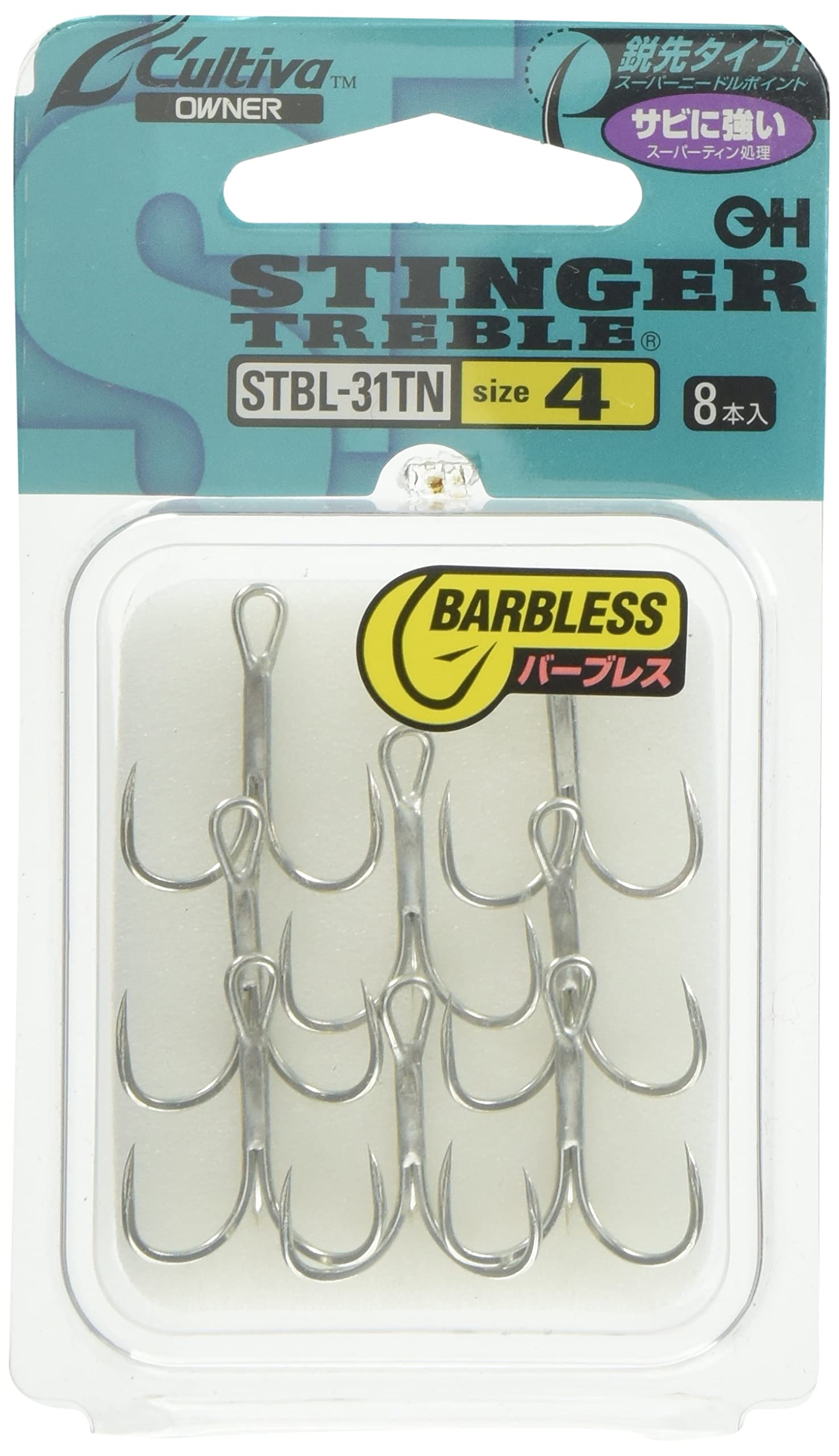 OWNER Triple Hook STBL-31TN Stinger Triple Hook No. 4 11628 4