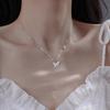 Butterfly Necklace Women'S Premium Clavicle Chain Valentine'S Day Silver 999 Accessories