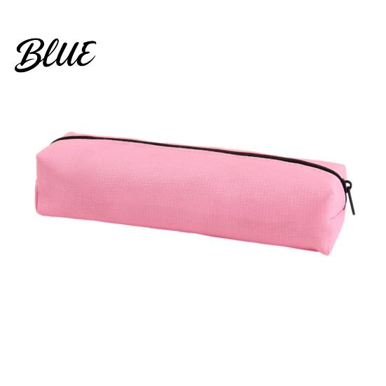 Low-saturation Color Pouch Simple School Case Capacity Large Oxford Pencil Pen Bag Supplies Organizer Zipper for Office Lightweight Stationery