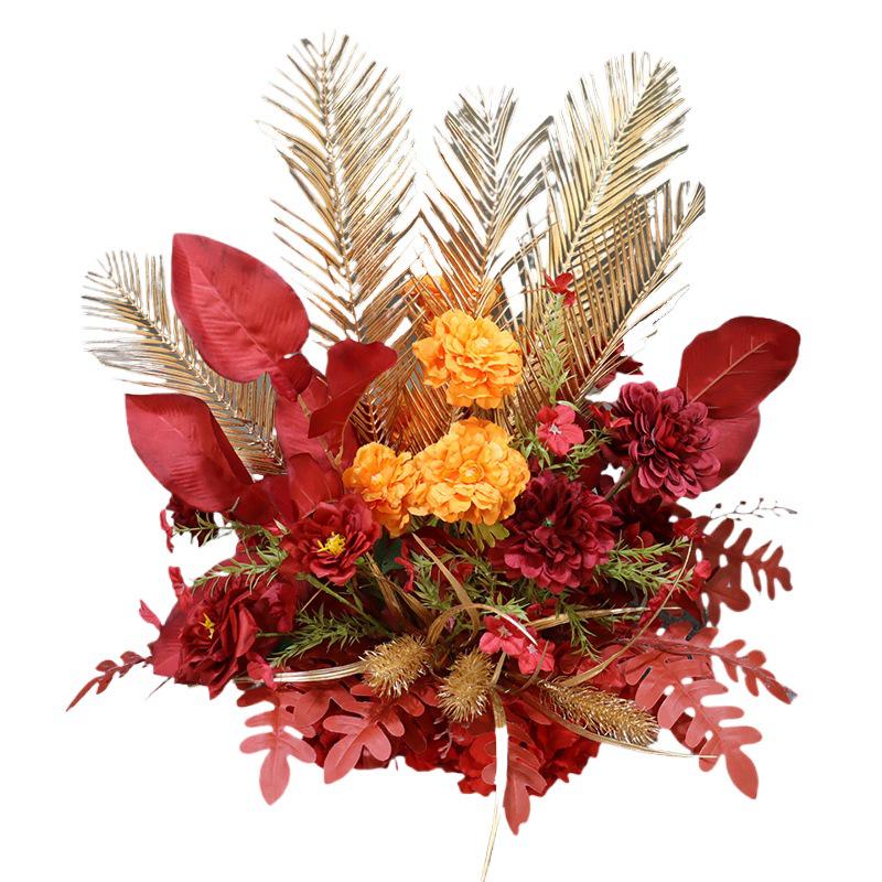 Car Delivery Ceremony Floral Arrangement: Flower Ball Scene Decor with Artificial Flowers for In-Store Display and Soft Decoration