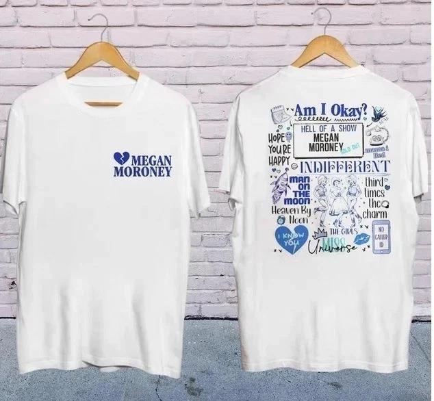 New!!! Megan Moroney Am I Okay 100% Cotton T-shirt Mens Tees Top, Megan Moroney 2025 Tour S