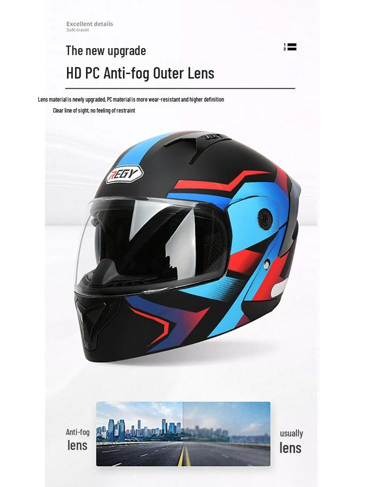 Bluetooth Double Visor Flip-up Motorcycle Helmet with 3C Certification for Riding