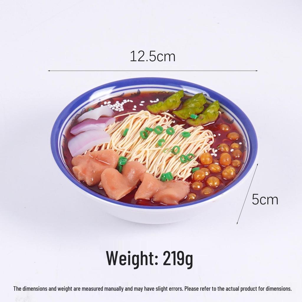 1:1 Lanzhou Lamian Fake Noodles Model - Big Bowl Beef & Seafood Display Prop