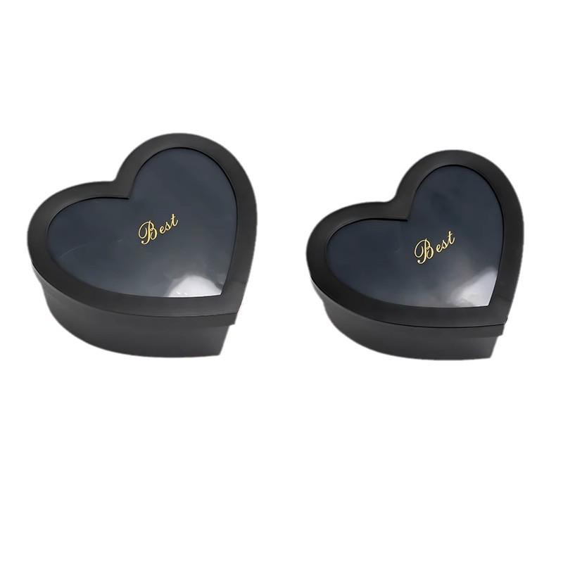 Heart-Shaped Transparent Gift Box for Flowers & Fruits - Perfect for Valentine's Day