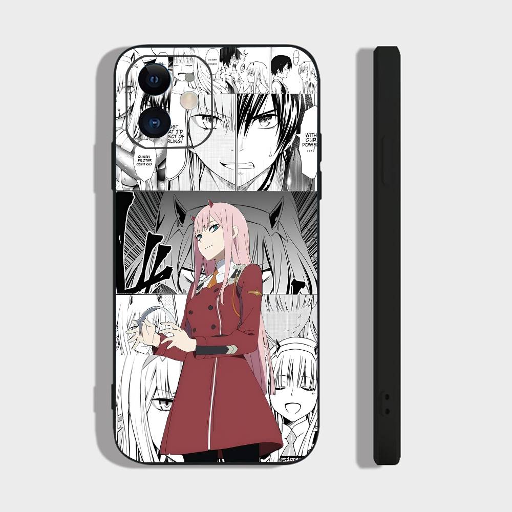 Anime Girl Zero Two For Iphone 17 Air 16 Pro Max 15 14 13 Full Cover Anti-Shock MagSafe Cover