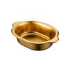 Korean Stainless Steel Oval Ramen Bowl & Salad Plate Combo for Cooking and Serving.