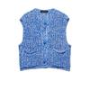 Kaslead New Women Clothes Western Style Versitile Fashion Thick Needle Knit Vest 5802011 400